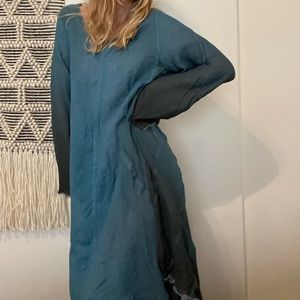 Sheer blue flowy dress!